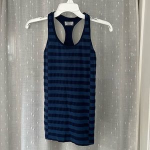 Athleta Rev Up Striped Running Fitness Tank